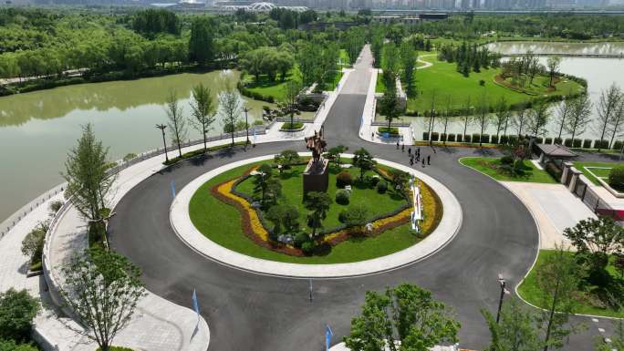 西安会议中心西安宣传片素材西安浐灞生态区