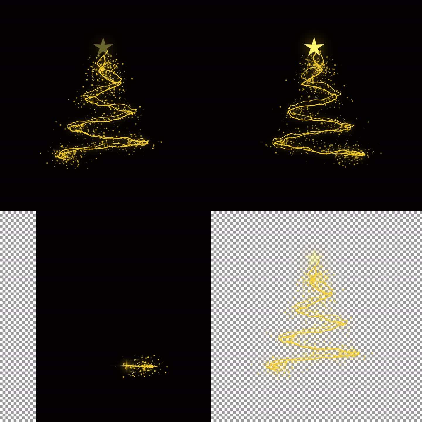 圣诞树4K带透明通道