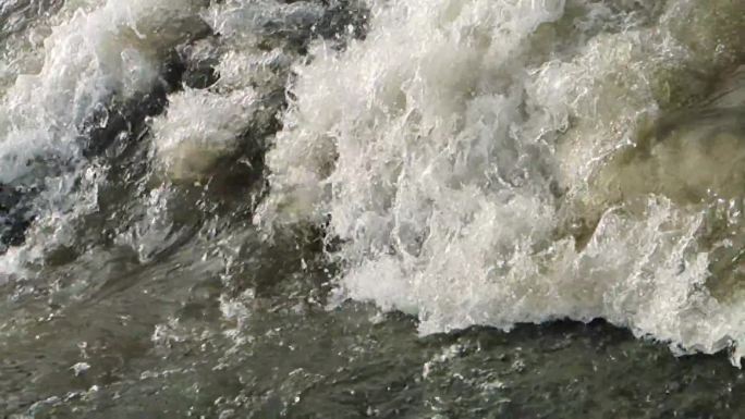 水浪花海浪溅起水浪飞溅浪花水花源泉水流走