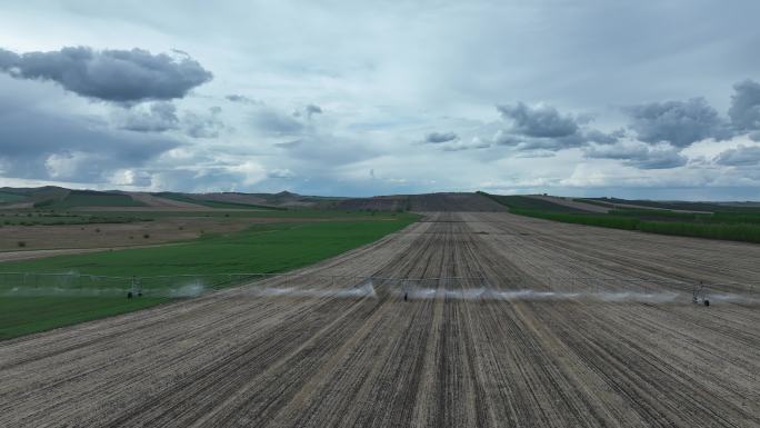 麦地喷灌设备抗旱水利