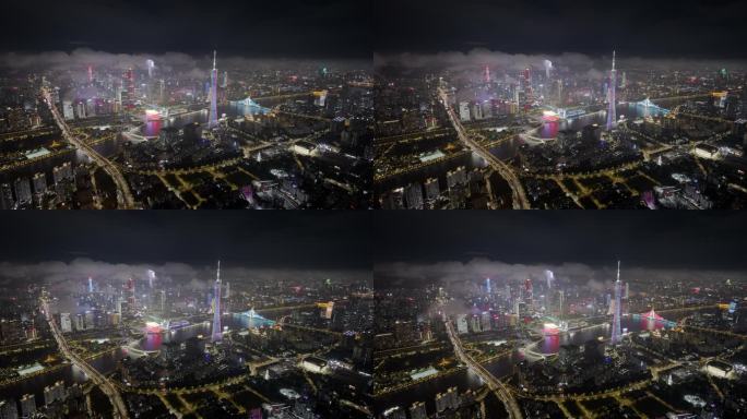 8K 广州 广州塔 珠江新城 通透 夜景