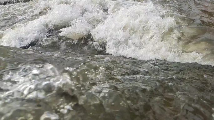 水浪花海浪溅起水浪飞溅浪花水花源泉水流走