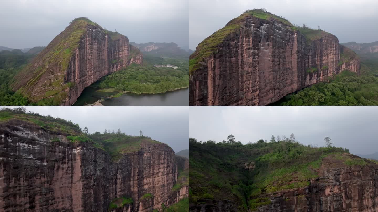 航拍江西鹰潭龙虎山景区