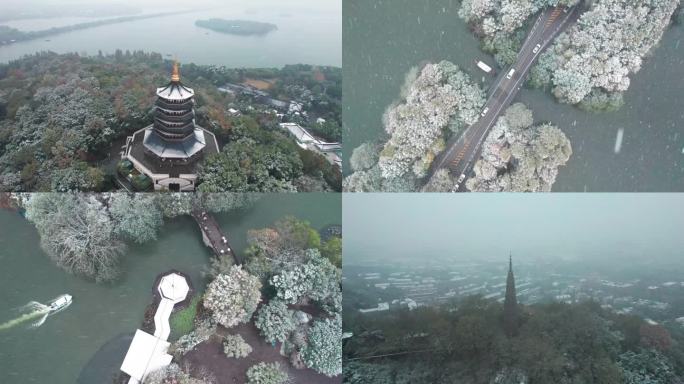 杭州西湖雪景