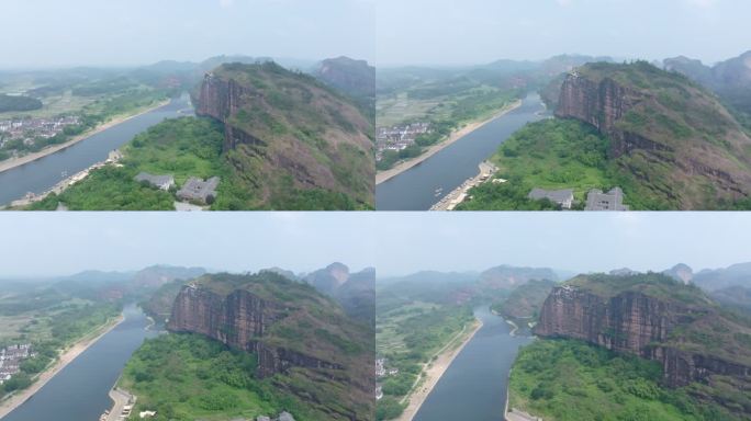 航拍江西鹰潭龙虎山景区