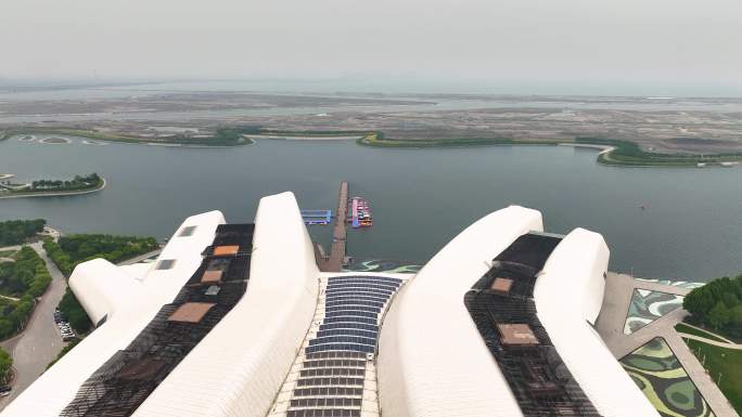 4K航拍天津国家海洋博物馆