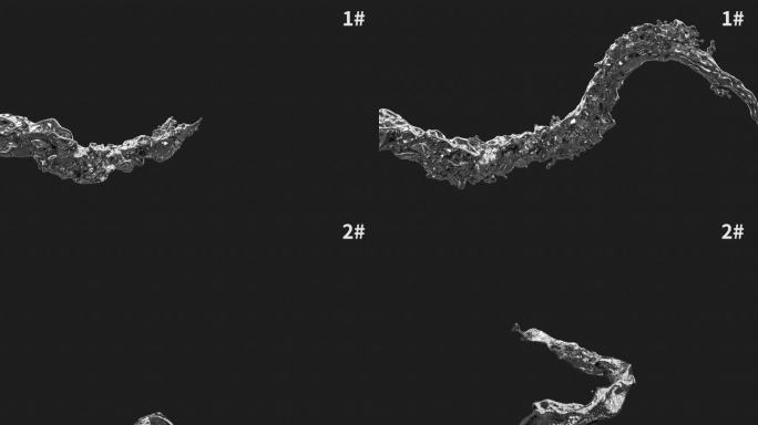 原创两款液态金属水银飘散带通道01