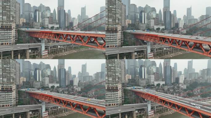 北京-重庆-大桥-洪崖洞-航拍