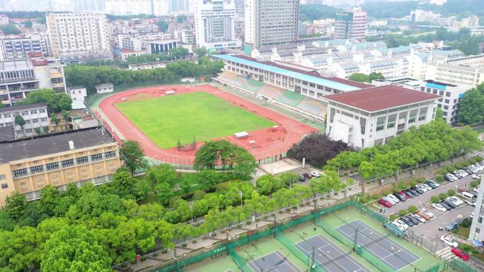 航拍武汉体育学院