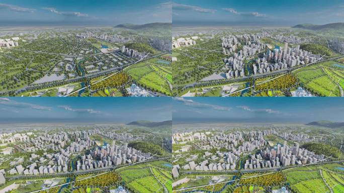 三维城市建筑深圳光明科学城模型