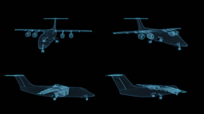 飞机 科幻透明游戏赛博朋克科技BA146