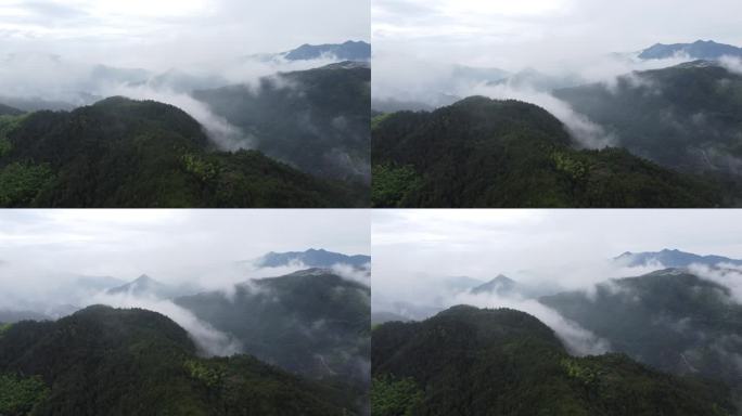 青田章旦航拍下雨雨后空中