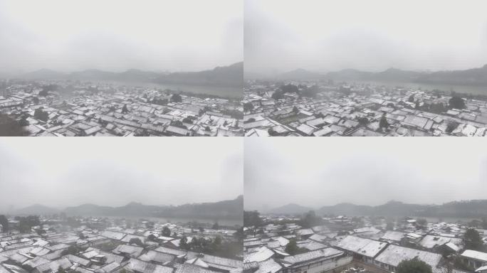 四川阆中古城雪景