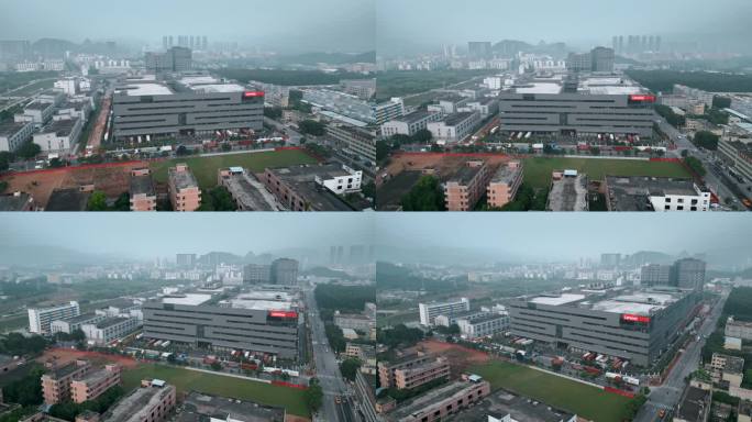 城市发展视频深圳光明区联想工厂大楼