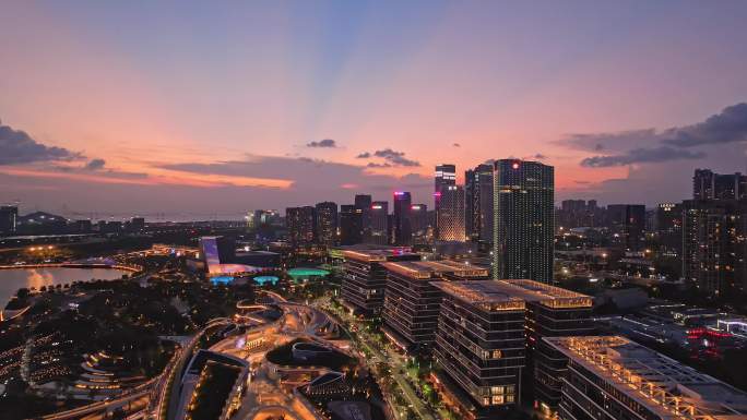 欢乐港湾夜景