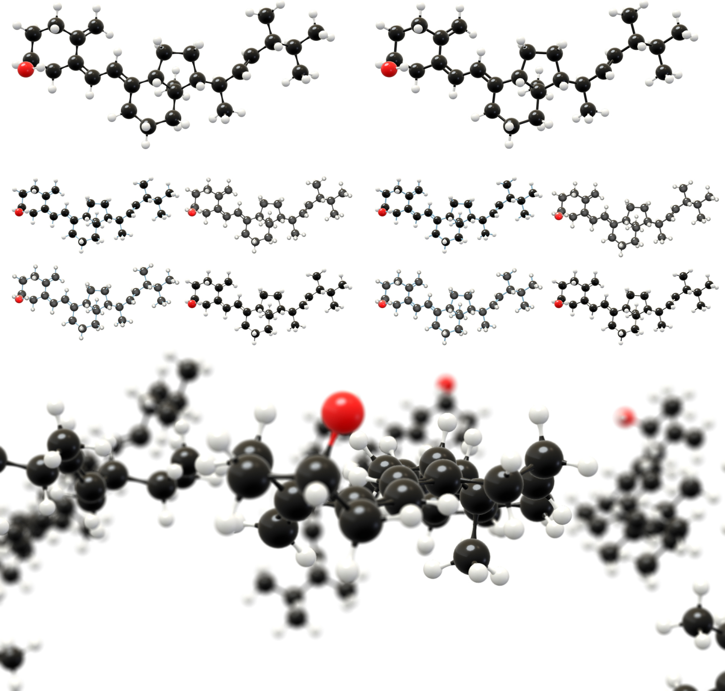 维生素D2分子模型动画