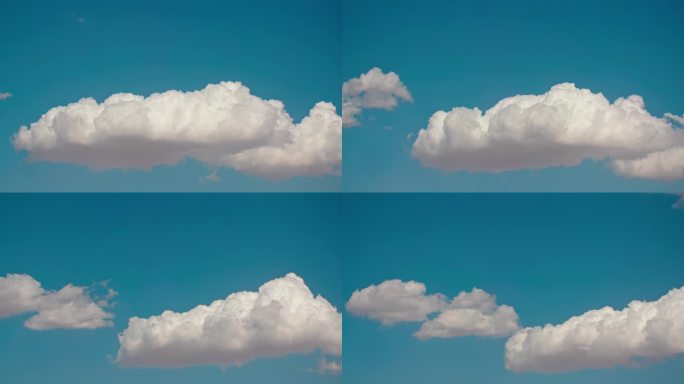 蓝天白云-流动的云朵-小清新云延时