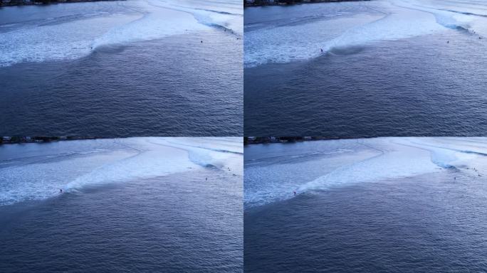 极限冲浪者在毛里求斯大海上冲浪