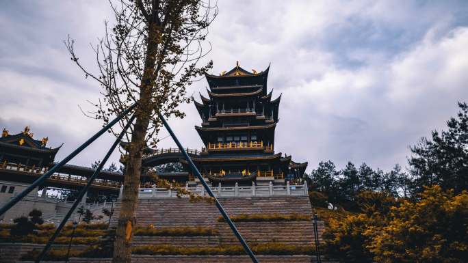 浙江义乌鸡鸣阁