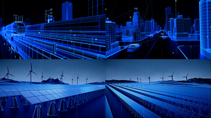 科技城市Ai商务数字会议新能源数据场景
