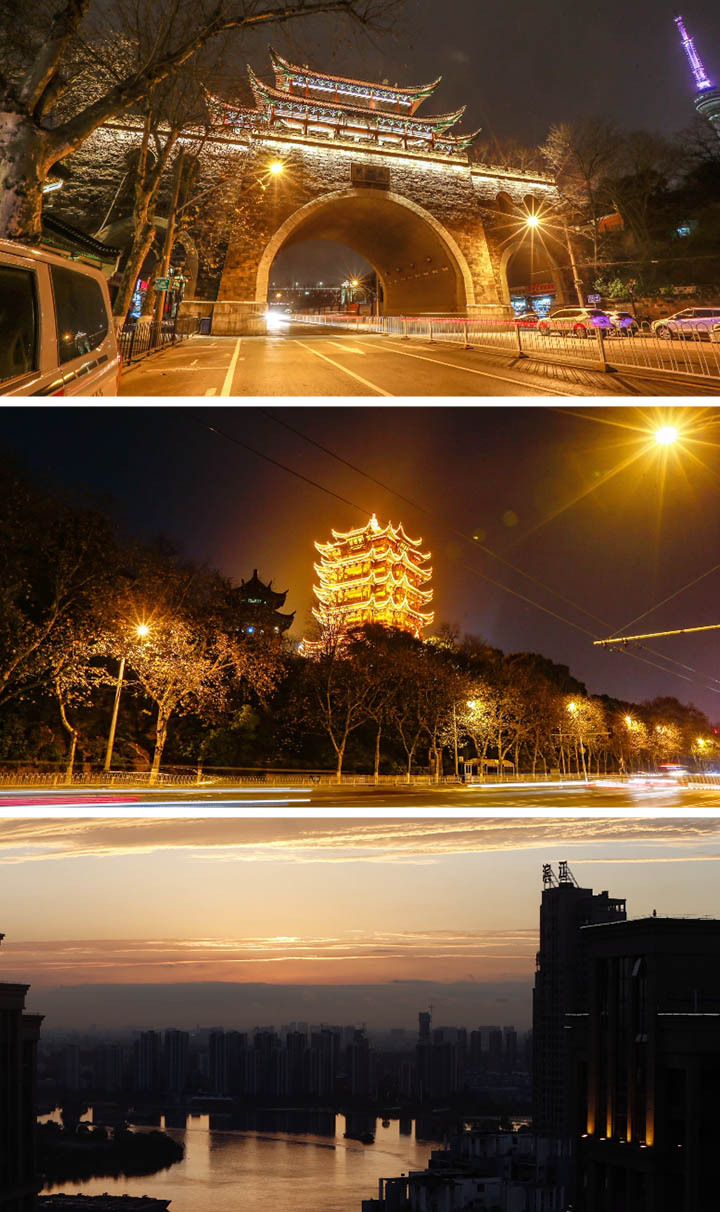 湖北武汉 城市通用素材 夕阳延时
