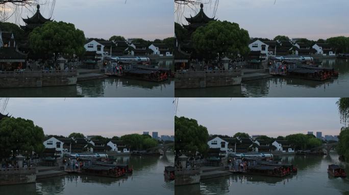 傍晚的苏州阊门