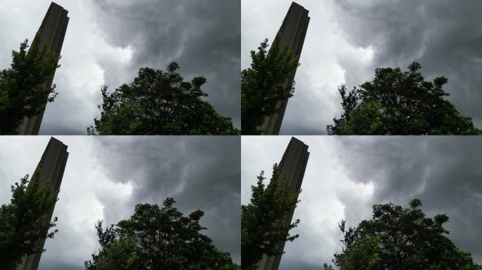 极端天气雷阵雨  风云变幻暴雨前预兆