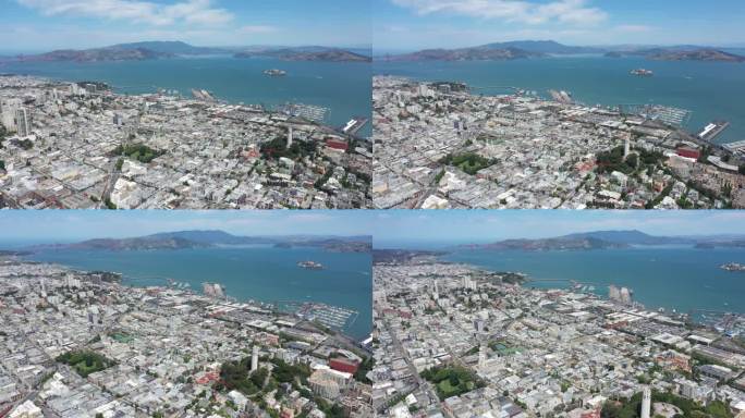美国-加利福尼亚-旧金山-航拍