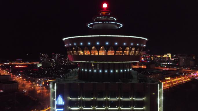 呼和浩特巨华国际大酒店夜景