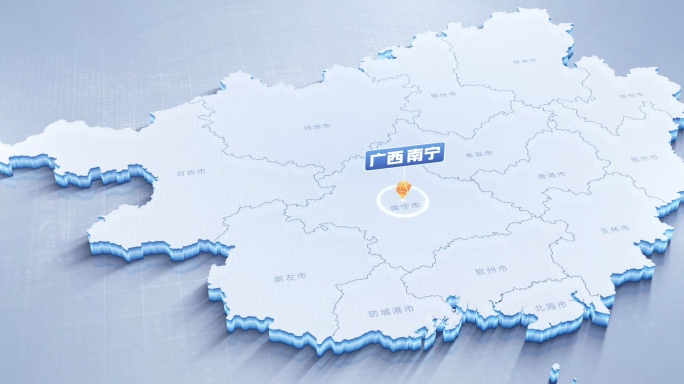 广西地图南宁辐射全区