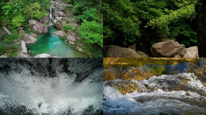 绿色 生态 山泉 高山流水