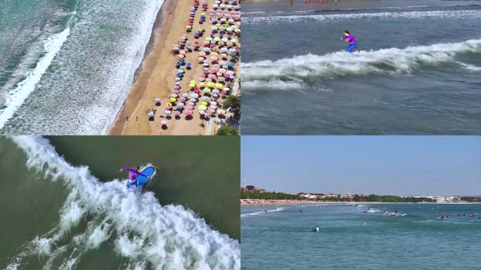 美丽海滩 冲浪沙滩 冲浪高手