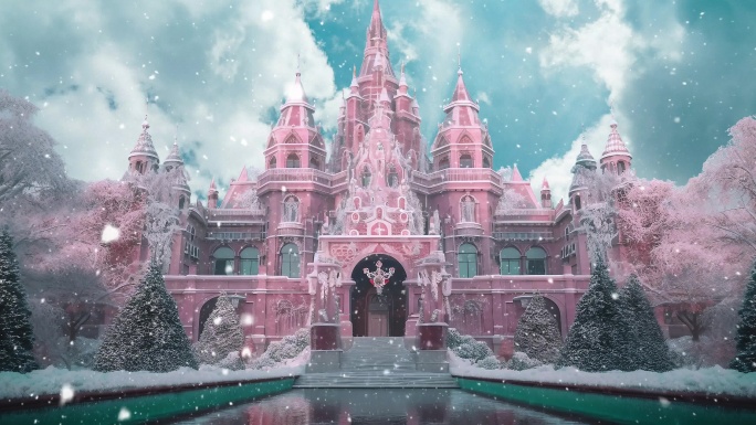 梦幻粉色城堡