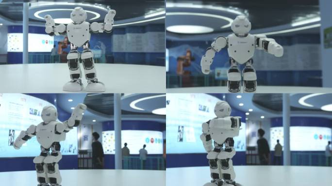 【4K】AI智能机器人跳舞表演