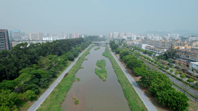 深圳光明区茅洲河近景