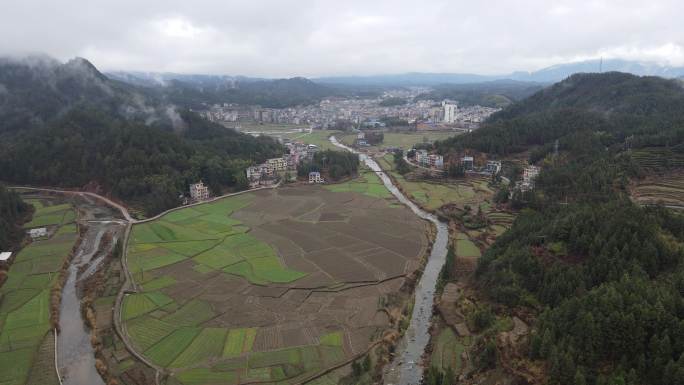 隆回山雾航拍