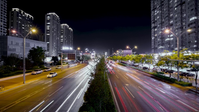 太原夜晚车流延时