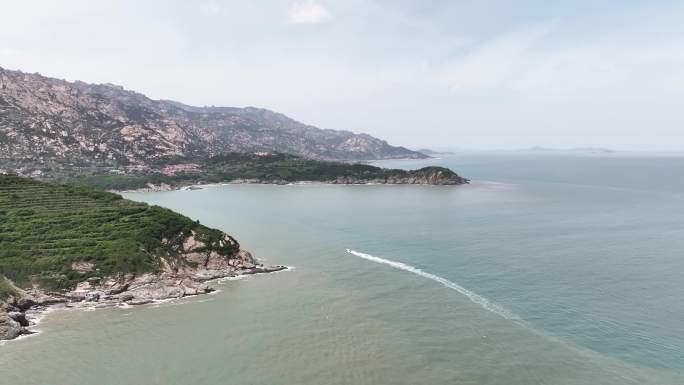 青岛崂山仰口景区航拍