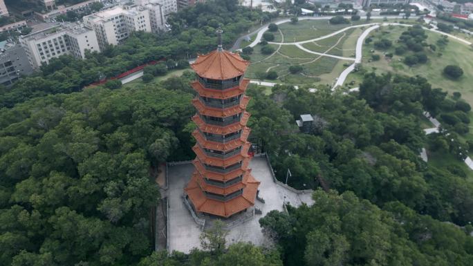 深圳光明区红花山公园明和塔近景