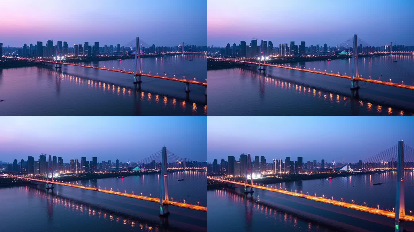 武汉天兴洲长江大桥延时
