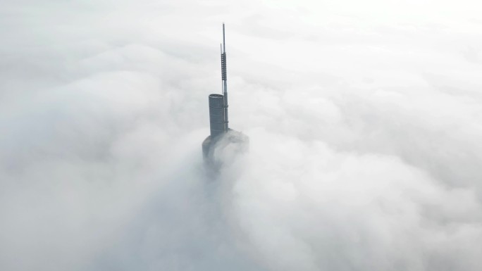 平流雾穿过紫峰（1）