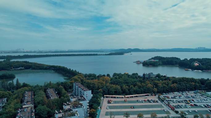 武汉东湖周边多镜头多地点航拍