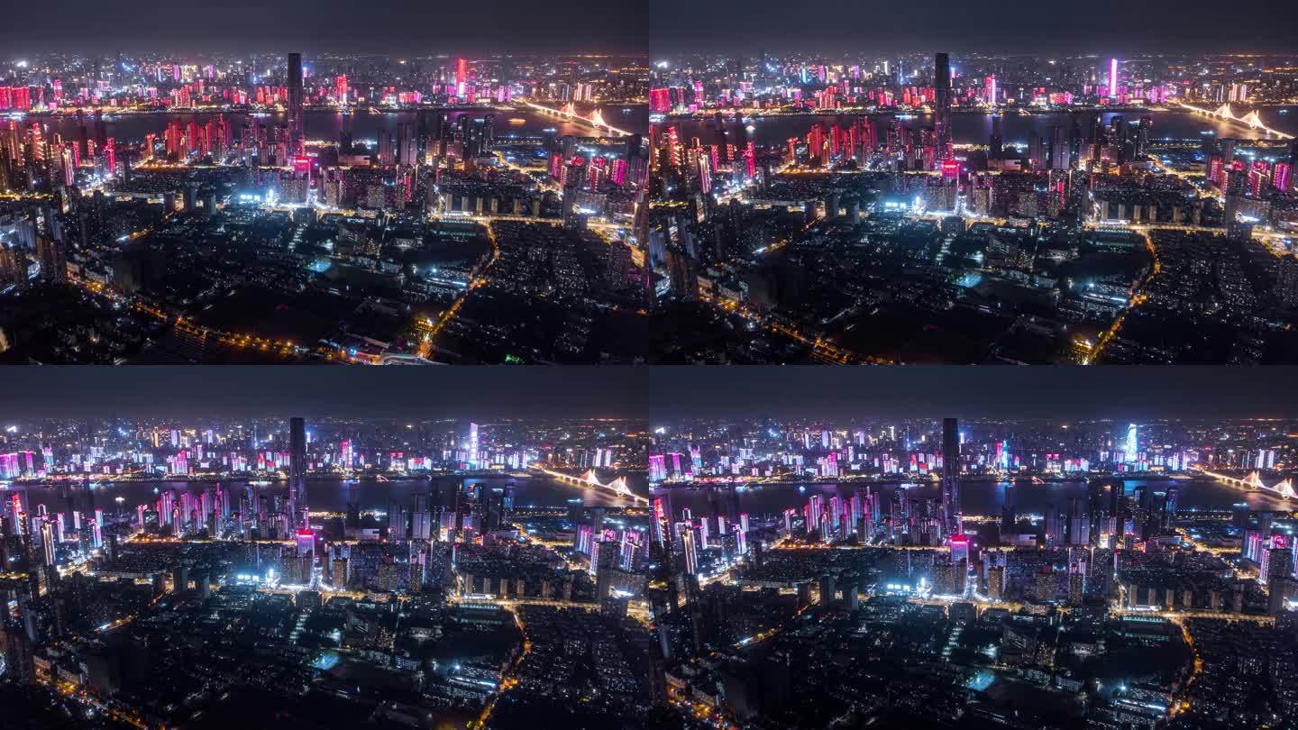 武汉夜景航拍