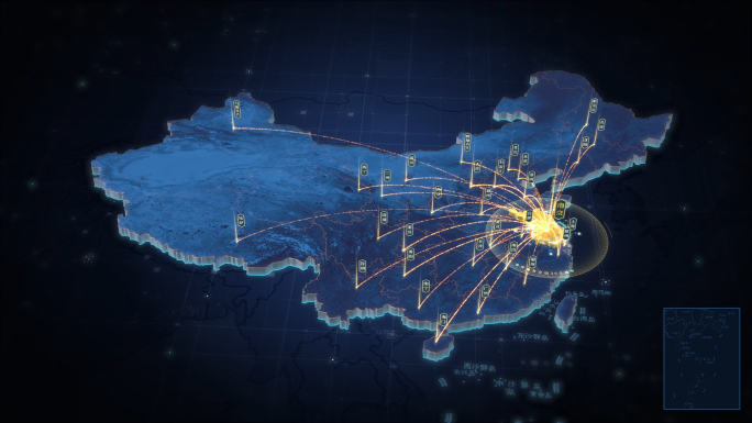 江苏辐射全国区位高端三维地图