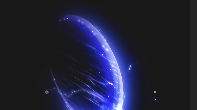 蓝色闪电刀光-预览-可分层修改