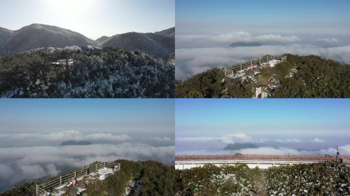 重庆金佛山：雪后云海绮丽风光