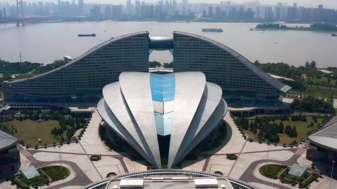 武汉国际博览中心航拍