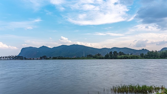 昆明滇池西山风景延时