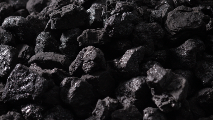 煤炭矿石煤矿黑色物质石头特写