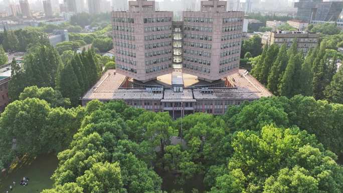 4K原素材-航拍上海同济大学